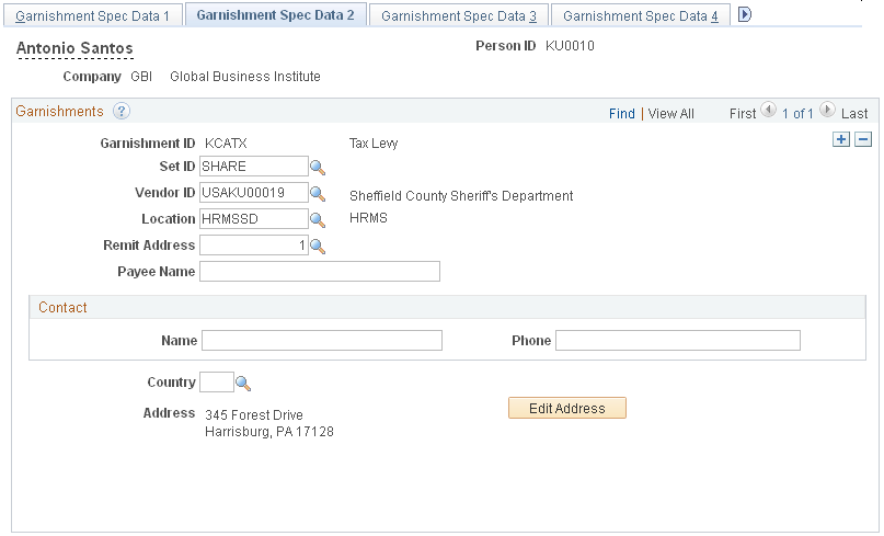 Garnishment Spec Data 2 page