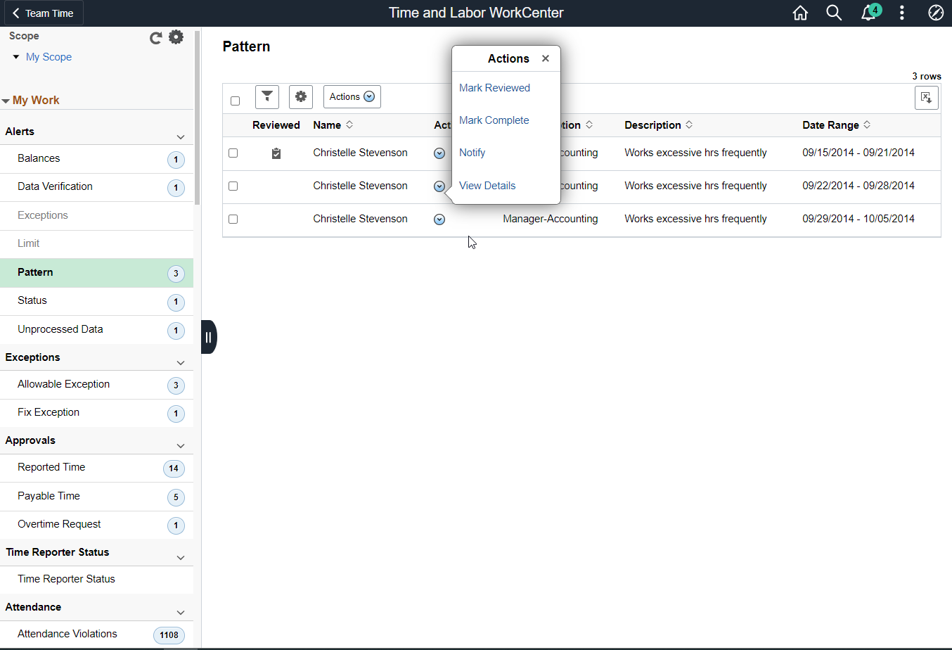 TL WorkCenter_Manager_Alert_Reated Actions