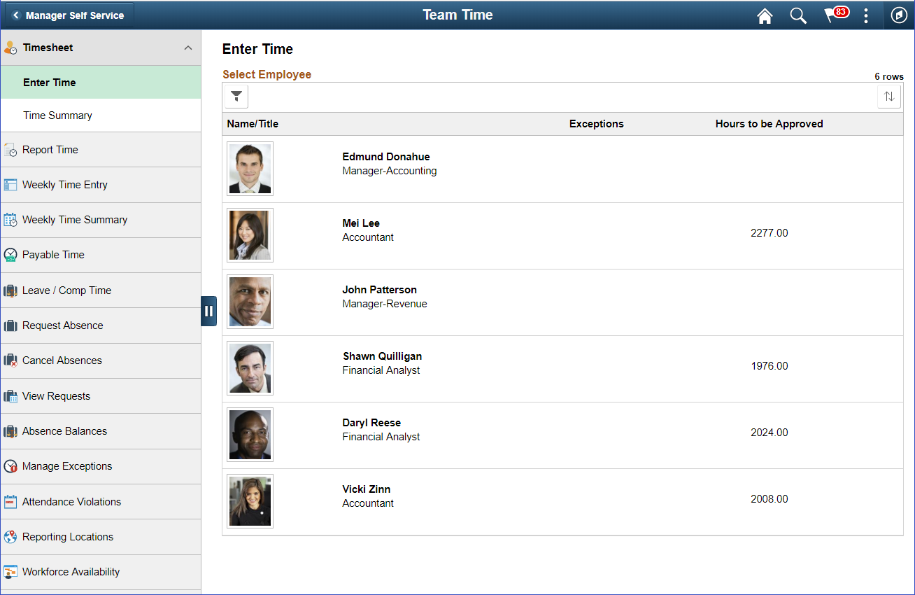 (Desktop) Enter Time_Select Employee page
