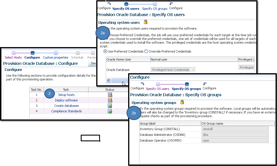 OSユーザーおよびグループの指定