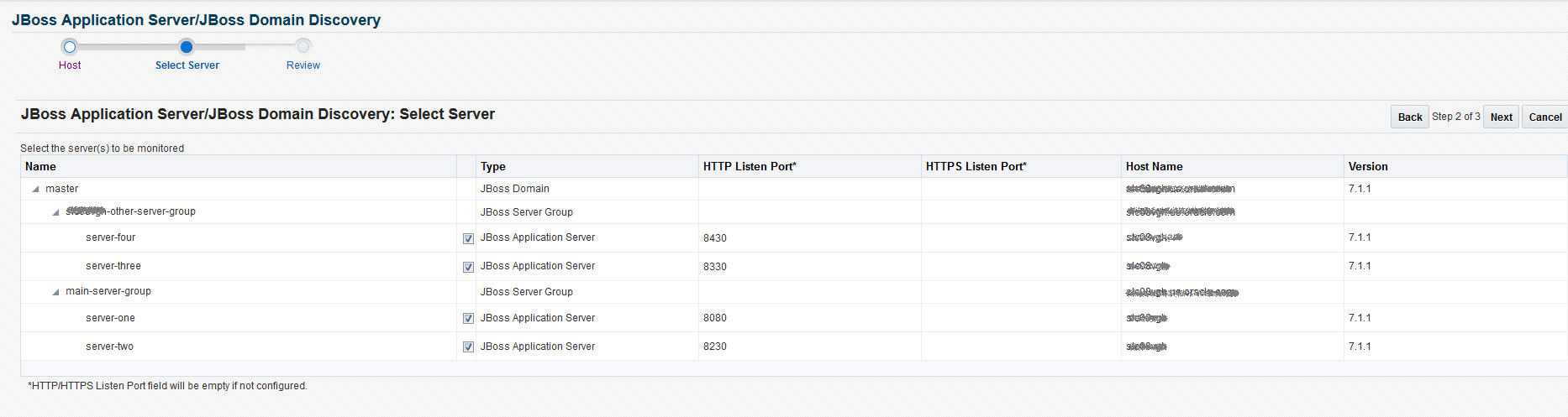 JBoss 7の検出