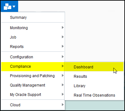 「ダッシュボード」メニュー