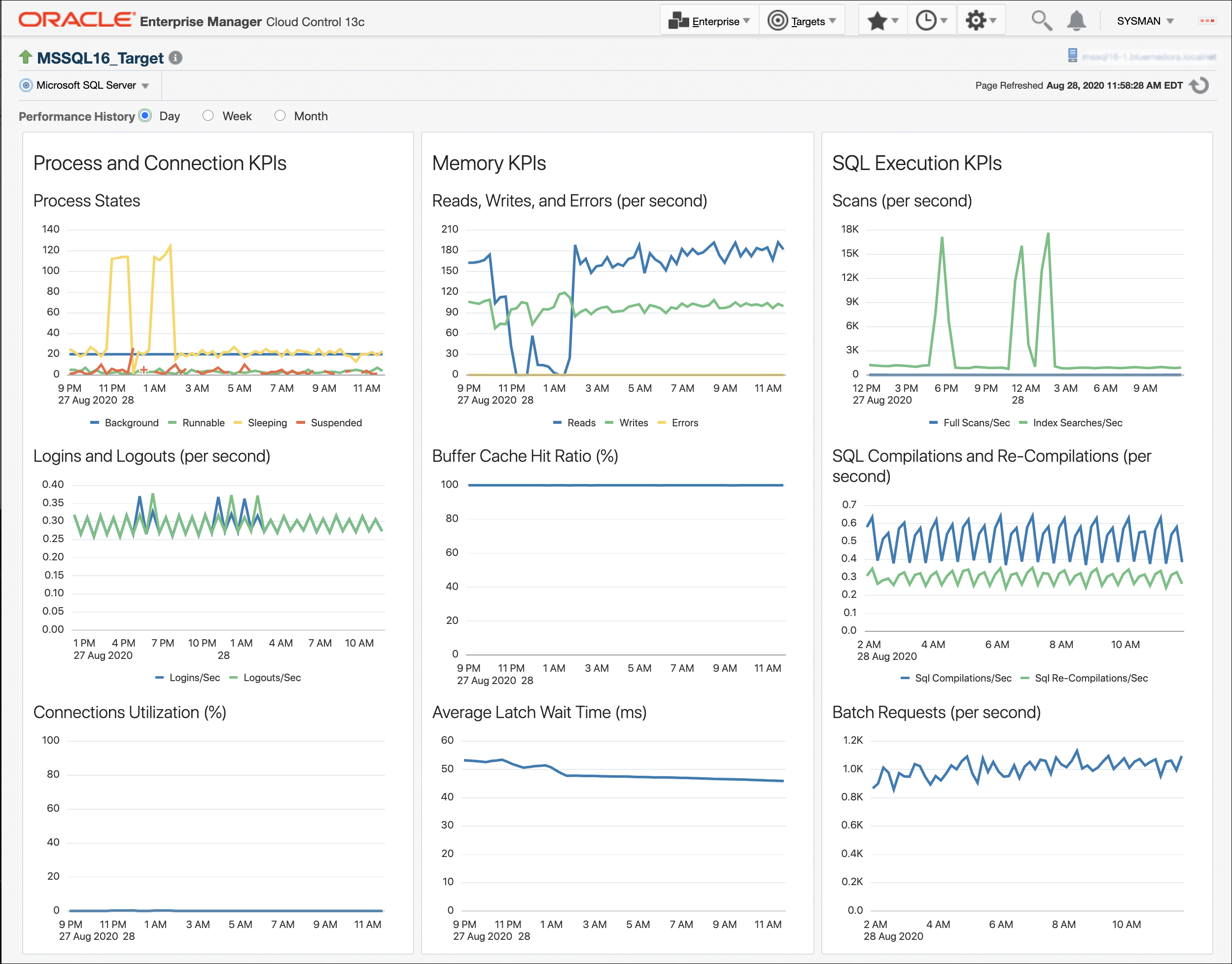 Microsoft SQL Serverパフォーマンス・ページ