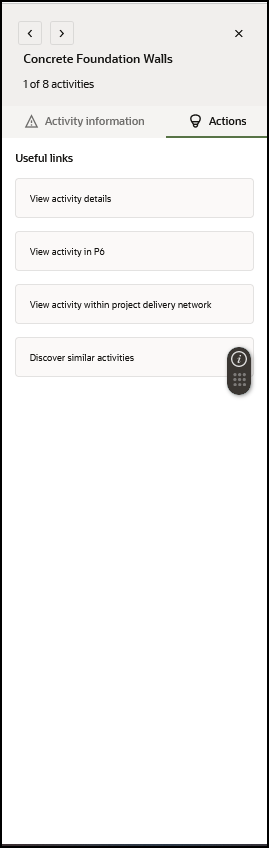 Actions Tab of Activity-Details Pane of Activity Delay Detail Page-of CIC