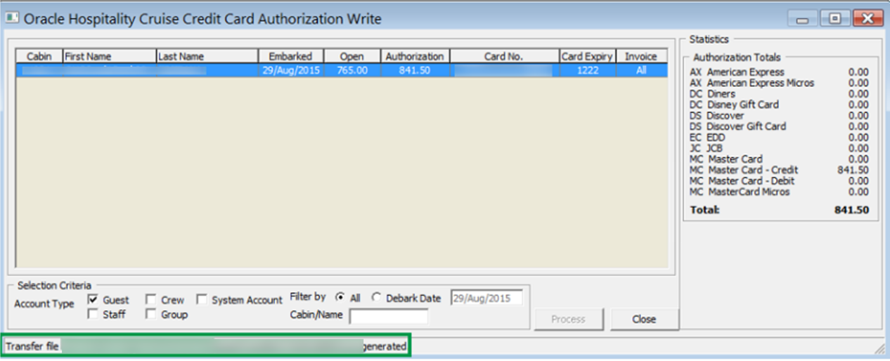 This figure shows the Authorization File Location