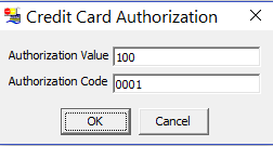 This figure shows the Management — Add Authorization Screen — Credit Card Authorization