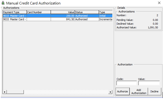 This figure shows the Management — Authorization Screen Manual