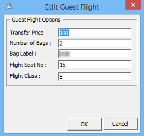 This figure shows the Edit Flight Assignment
