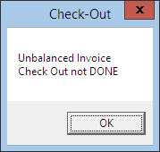 This figure shows the Unbalanced Invoice