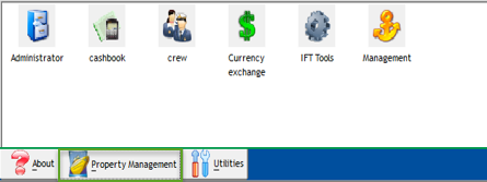 This figure shows the application configured in Property Management tab.