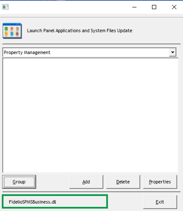 This figure shows the Launch Panel application update in progress.