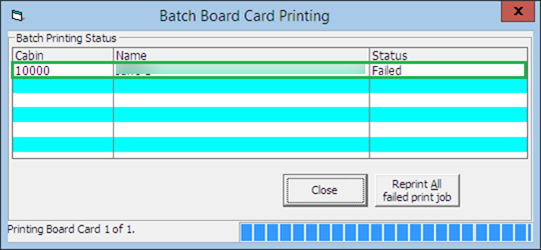 This figure shows the Batch Board Card Printing