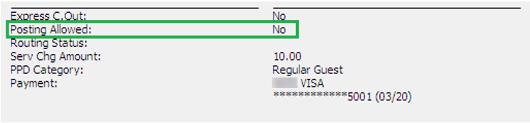 This figure shows the No Posting Allowed in Guest Info tab