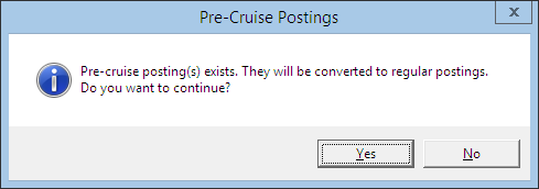 This figure shows the Pre-Cruise Postings