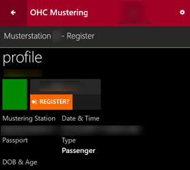 This figure shows the Profile Screen of registered passenger.