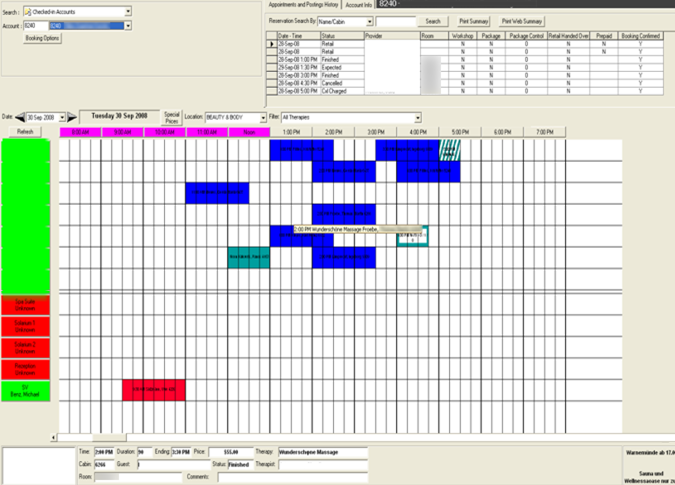 This figure shows the Booking Calendar Overview