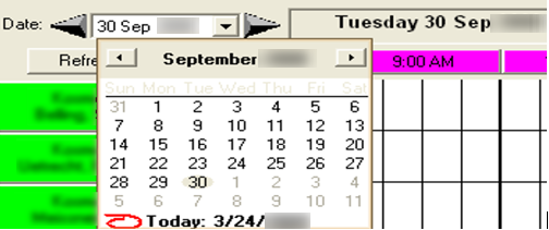This figure shows the Changing Dates