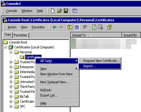 This figure shows the Certificate Container.