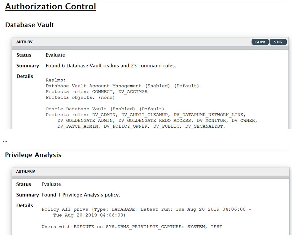 Oracle Database Security Assessment Toolユーザー ガイド リリース2 2 1