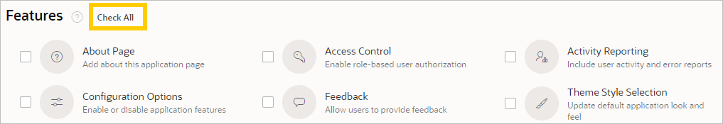 「すべてをチェック」ボタン 「すべてをチェック」ボタン