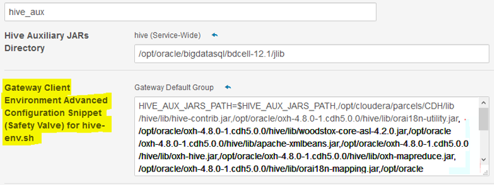 「Gateway Client Advanced Configuration」の編集内容を示します 「Gateway Client Advanced Configuration」の編集内容を示します