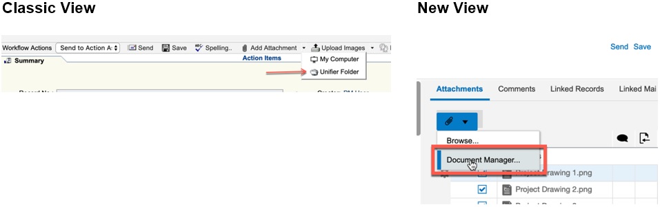 Unifier Folder Becomes Document Manager