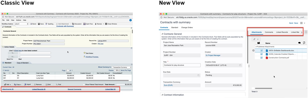 Attachments, Linked Records, General Comments, and Linked Mail Becomes Attachments, Comments, Linked Records, and Linked Mail