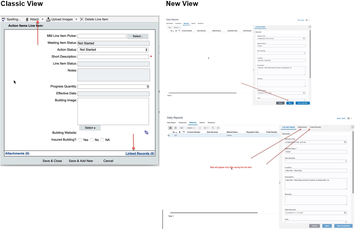 Attach And Link Records For Line Items After Saving