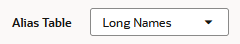 「別名表」選択は「Long Names」です 「別名表」選択は「Long Names」です