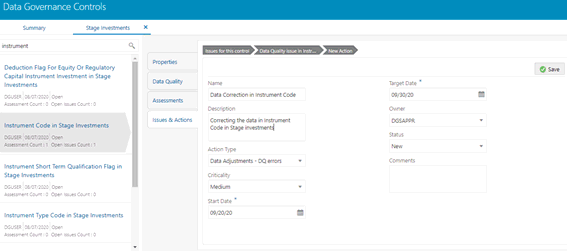 This illustration shows the Actions section  to create an action. This illustration shows the Actions section  to create an action.