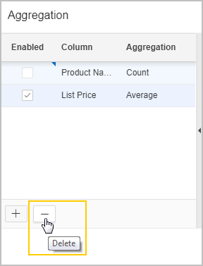 「集計」を削除します