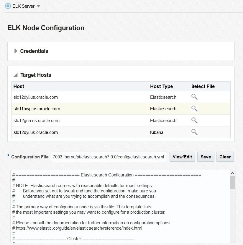 ELK Node Configuration