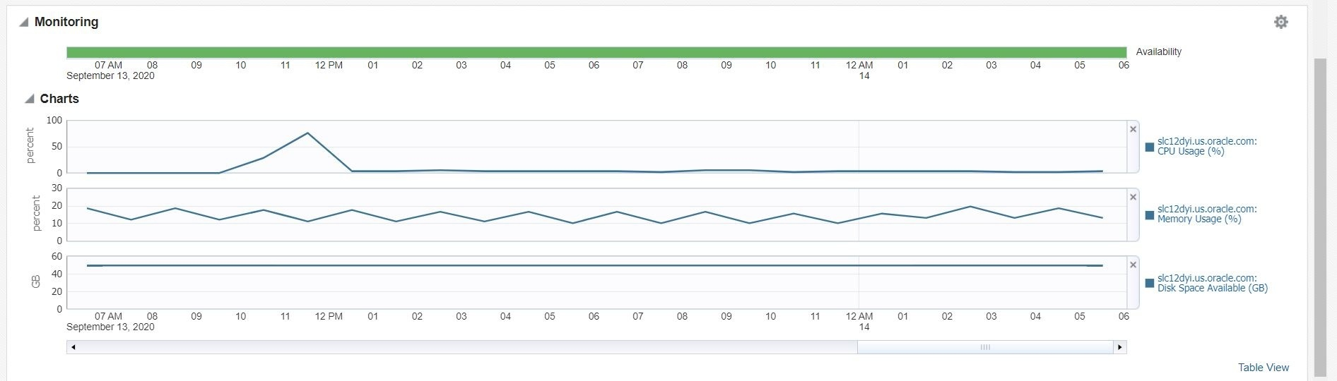 ELK Server target Monitoring and Charts
