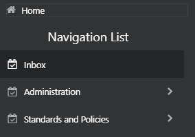 This illustration shows the navigation to the Inbox starting from OFSAA.