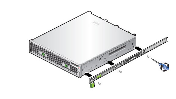 image:Illustration présentant l'installation des supports de montage sur le côté droit du contrôleur