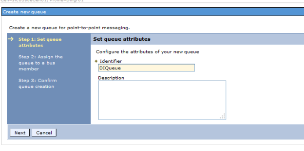 JMS Setup for Data Intake - WebSphere Configuration