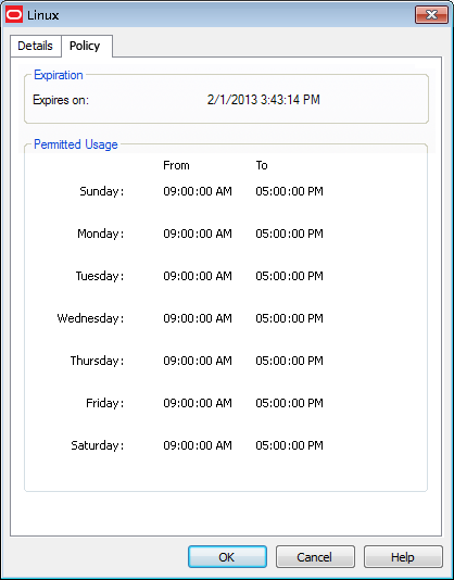 Delegated account policy properties
