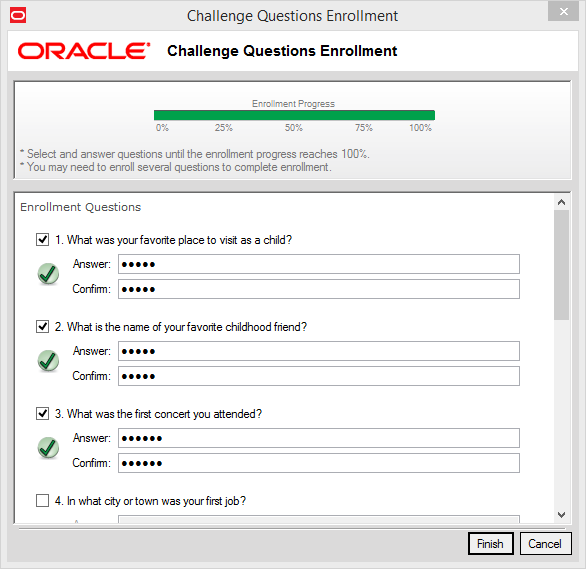Challenge Question progress