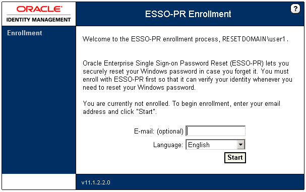 Enrollment Interview start
