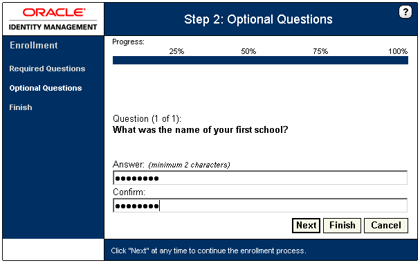 Optional questions