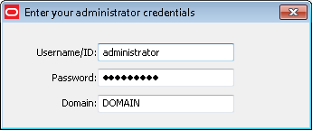 Enter administrator credentials for Kiosk Manager