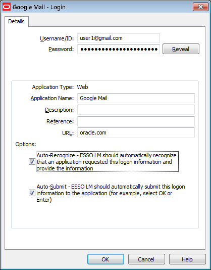 Logon Properties dialog