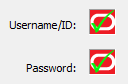 Logon fields identified