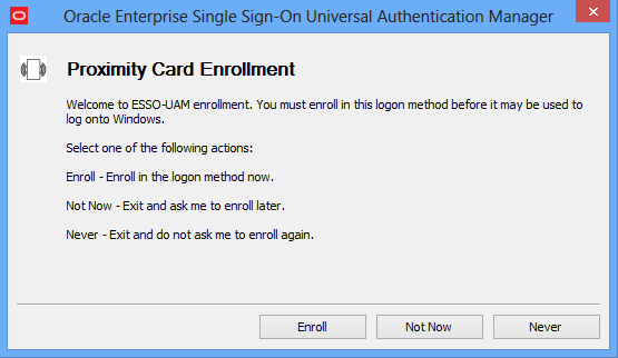 Proximity card enrollment