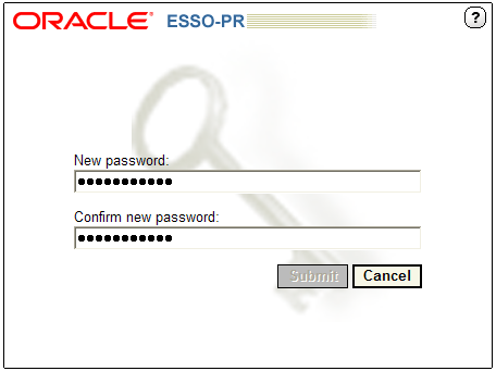 Reset password