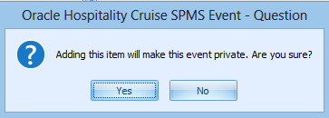 This figure shows the Item Confirmation prompt.