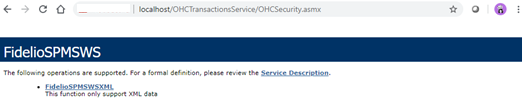 This figure shows the SPMS Secure Service Web Page Hosted on the SPMS Secure Server