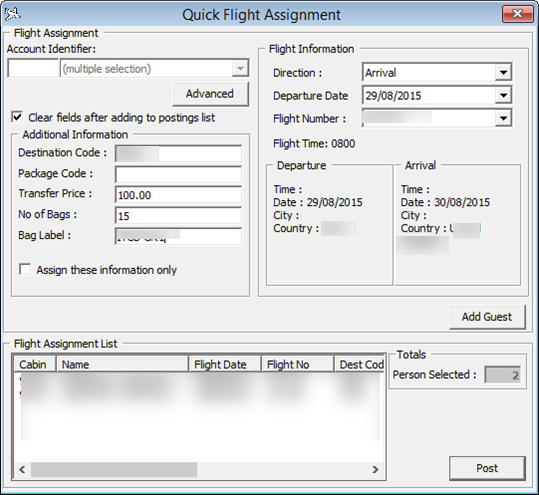 what is flight assignment