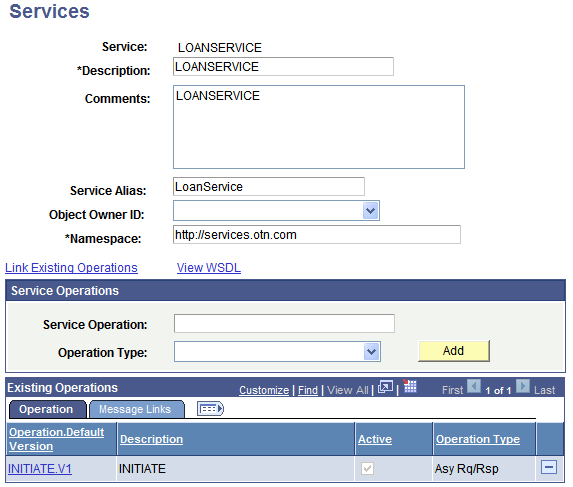 Services page