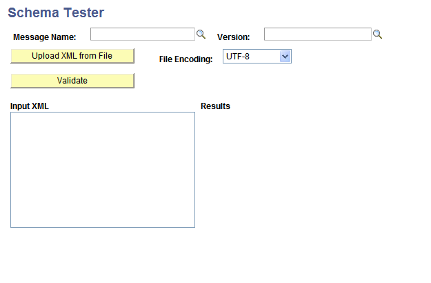 Schema Tester page